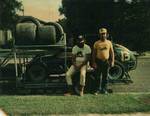 Wolfman on the left and Lynn Broadus on the right, Lubbock, ca. 1974.
